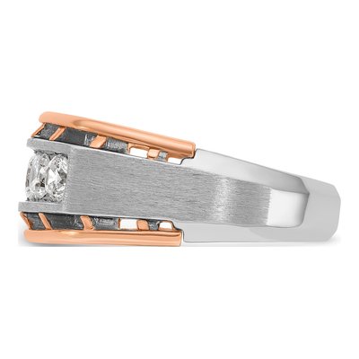 Men's 14K Two-Tone Gold Diamond Ring Mounting – view 5
