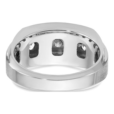 Men's 10K White Gold Diamond Ring Mounting – view 7