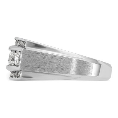 Men's 14K White Gold Diamond Ring Mounting – view 6