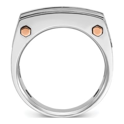 Men's 14K Two-Tone Gold Diamond Ring Mounting – view 2