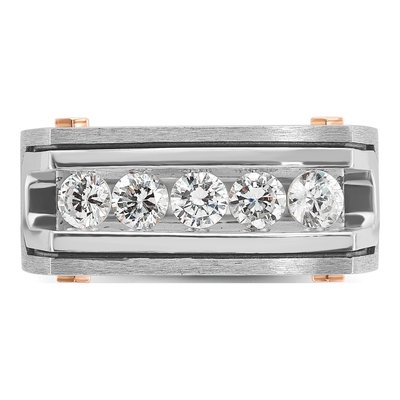 Men's 14K Two-Tone Gold Diamond Ring Mounting – view 6
