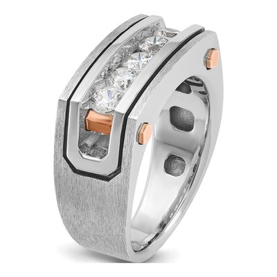 Men's 14K Two-Tone Gold Diamond Ring Mounting – view 8