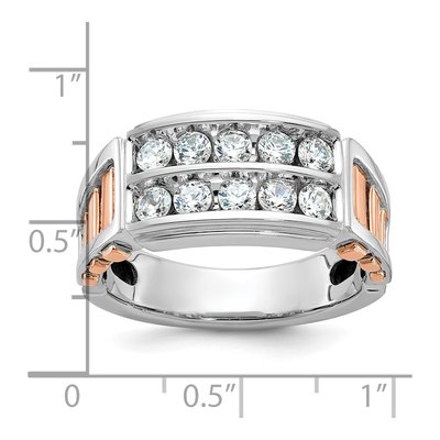 Men's 14K Two-Tone Gold Diamond Ring Mounting – view 3