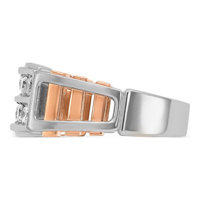 Men's 14K Two-Tone Gold Diamond Ring Mounting – view 5