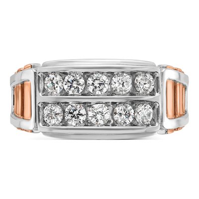 Men's 14K Two-Tone Gold Diamond Ring Mounting – view 6