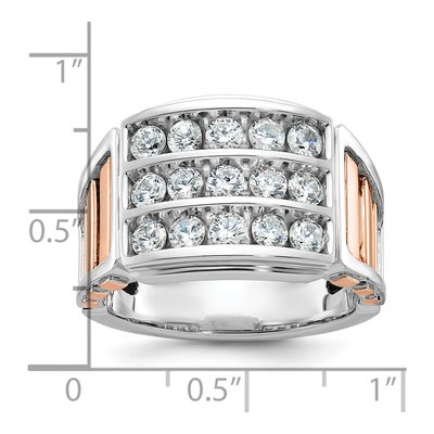 Men's 14K Two-Tone Gold Diamond Ring Mounting – view 3