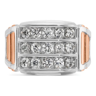 Men's 14K Two-Tone Gold Diamond Ring Mounting – view 6
