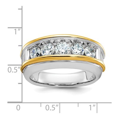 Men's 14K Two-Tone Gold Diamond Ring Mounting – view 3