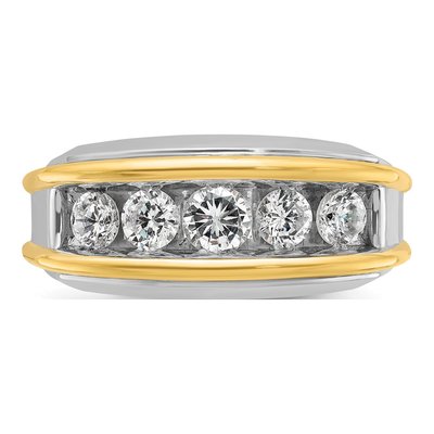 Men's 14K Two-Tone Gold 1 1/2 ct tw Lab-Grown Diamond Ring – view 4