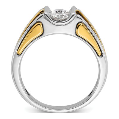 Men's 14K Two-Tone Gold Diamond Ring Mounting – view 2