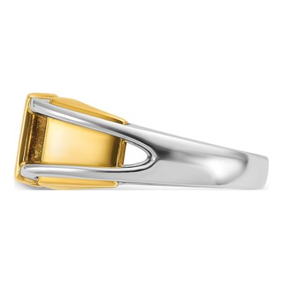 Men's 14K Two-Tone Gold Diamond Ring Mounting – view 5