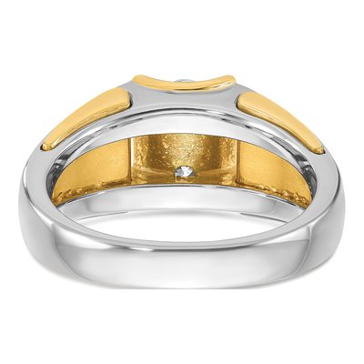 Men's 14K Two-Tone Gold Diamond Ring Mounting – view 7