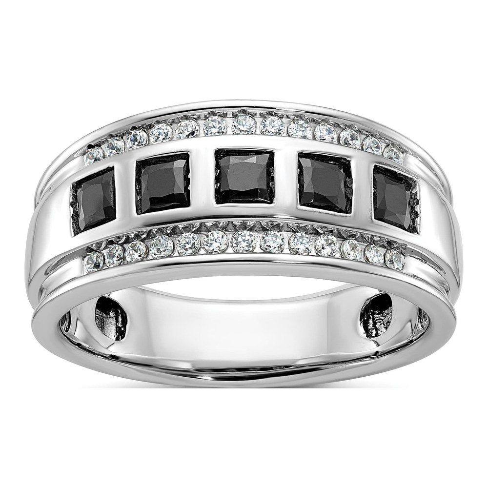 Men's 14K White Gold 1 1/5 ct tw Diamond Ring