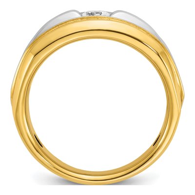 Men's 14K Two-Tone Gold Diamond Ring Mounting – view 2