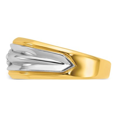 Men's 14K Two-Tone Gold Diamond Ring Mounting – view 5