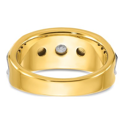 Men's 14K Two-Tone Gold Diamond Ring Mounting – view 7