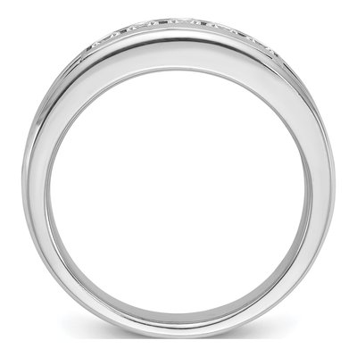 Men's 14K White Gold 5-Stone Ring Mounting – view 2