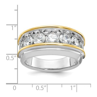 Men's 14K Two-Tone Gold Diamond Ring Mounting – view 3