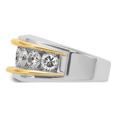 Men's 14K Two-Tone Gold Diamond Ring Mounting – view 5