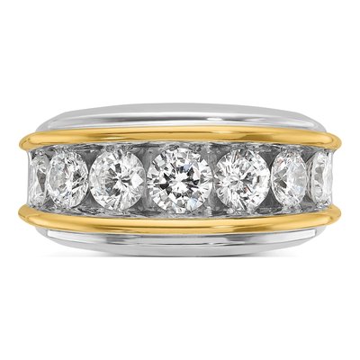 Men's 14K Two-Tone Gold Diamond Ring Mounting – view 6