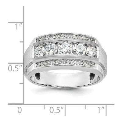 Men's 14K White Gold Diamond Ring Mounting – view 3