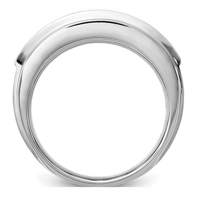 Men's 14K White Gold 5-Stone Ring Mounting – view 3