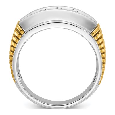 IBGoodman 14K Two-Tone Men's 1 ct Diamond Ring – view 2