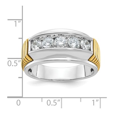 IBGoodman 14K Two-Tone Men's 1 ct Diamond Ring – view 3