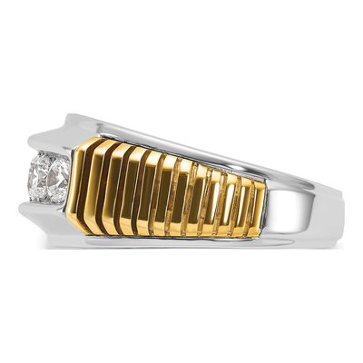 IBGoodman 14K Two-Tone Men's 1 ct Diamond Ring – view 5