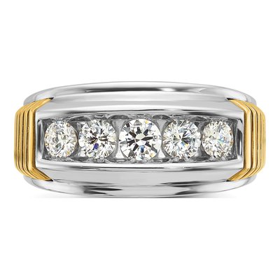 IBGoodman 14K Two-Tone Men's 1 ct Diamond Ring – view 6