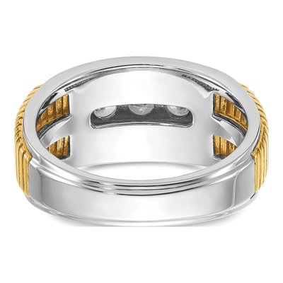 IBGoodman 14K Two-Tone Men's 1 ct Diamond Ring – view 7