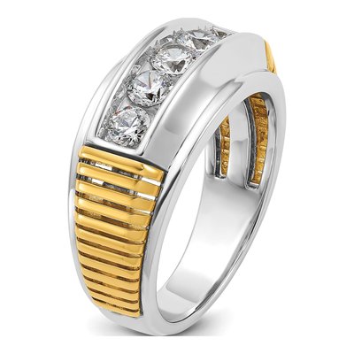 IBGoodman 14K Two-Tone Men's 1 ct Diamond Ring – view 8