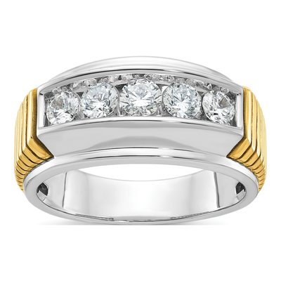 IBGoodman 14K Two-Tone Men's 1 ct Diamond Ring