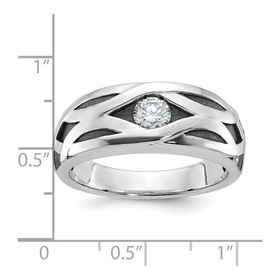 Men's 14K White Gold 3/8 ct tw Diamond Ring – view 3
