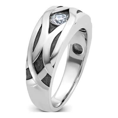 Men's 14K White Gold 3/8 ct tw Diamond Ring – view 8