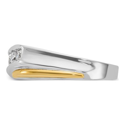 Men's 14K Two-Tone Gold Diamond Ring Mounting – view 5