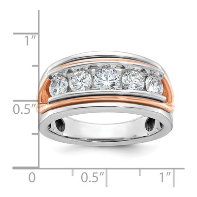 Men's 14K Two-Tone Gold Diamond Ring Mounting – view 3