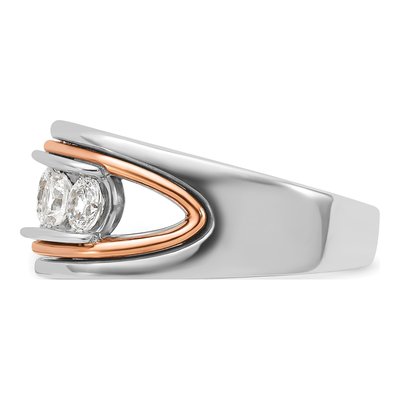 Men's 14K Two-Tone Gold Diamond Ring Mounting – view 5