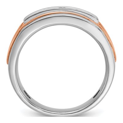 Men's 14K Two-Tone Gold 5-Stone Ring Mounting – view 2