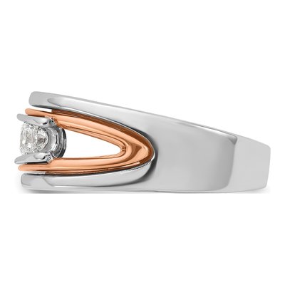 Men's 14K Two-Tone Gold 5-Stone Ring Mounting – view 5