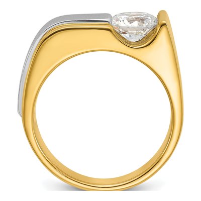 Men's 14K Two-Tone Gold 1 1/4 ct tw Lab-Grown Diamond Ring – view 2