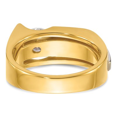 Men's 14K Two-Tone Gold 1 1/4 ct tw Lab-Grown Diamond Ring – view 5
