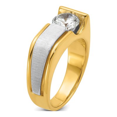 Men's 14K Two-Tone Gold 1 1/4 ct tw Lab-Grown Diamond Ring – view 6