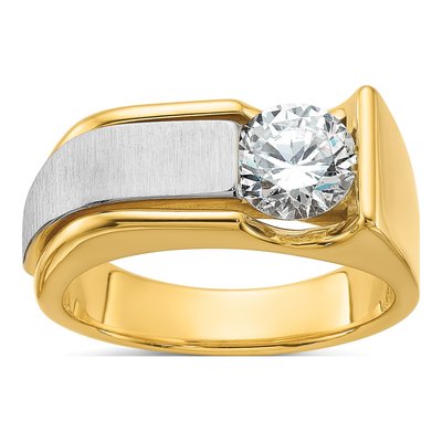 Men's 14K Two-Tone Gold 1 1/4 ct tw Lab-Grown Diamond Ring