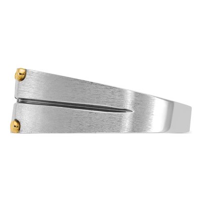 Men's 10K Two-Tone 1/2 ct Diamond Ring | IB Goodman – view 5