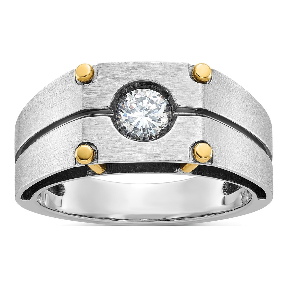 Men's 10K Two-Tone 1/2 ct Diamond Ring