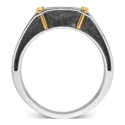 Men's 14K Two-Tone Gold Diamond Ring Mounting – view 2