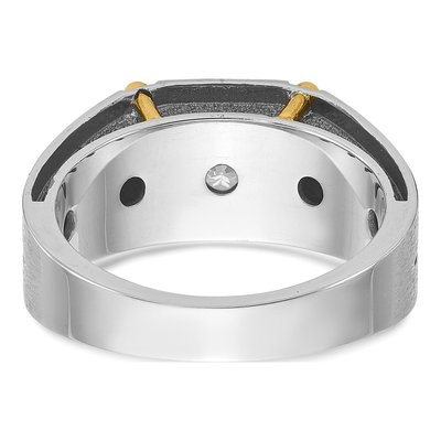 Men's 14K Two-Tone Gold Diamond Ring Mounting – view 7