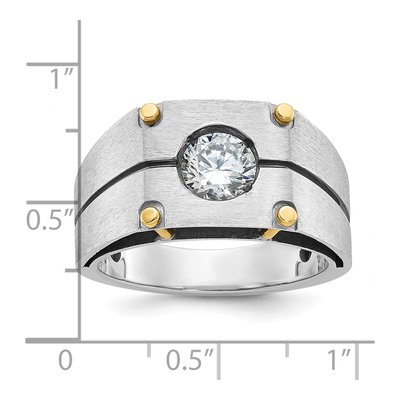 Men's 14K Two-Tone Gold Diamond Ring Mounting – view 2