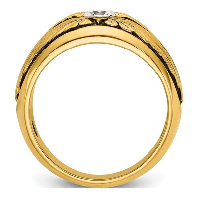 Men's 10K Yellow Gold Diamond Ring Mounting – view 2